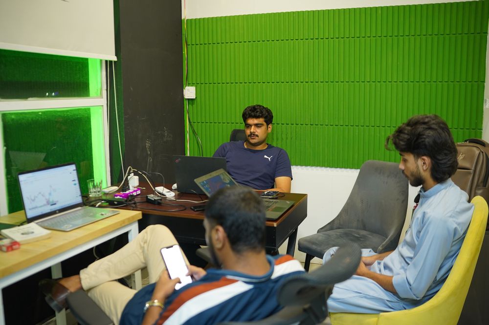 Coworking lounge and shared desks for founders at WorkX Johar Town Lahore